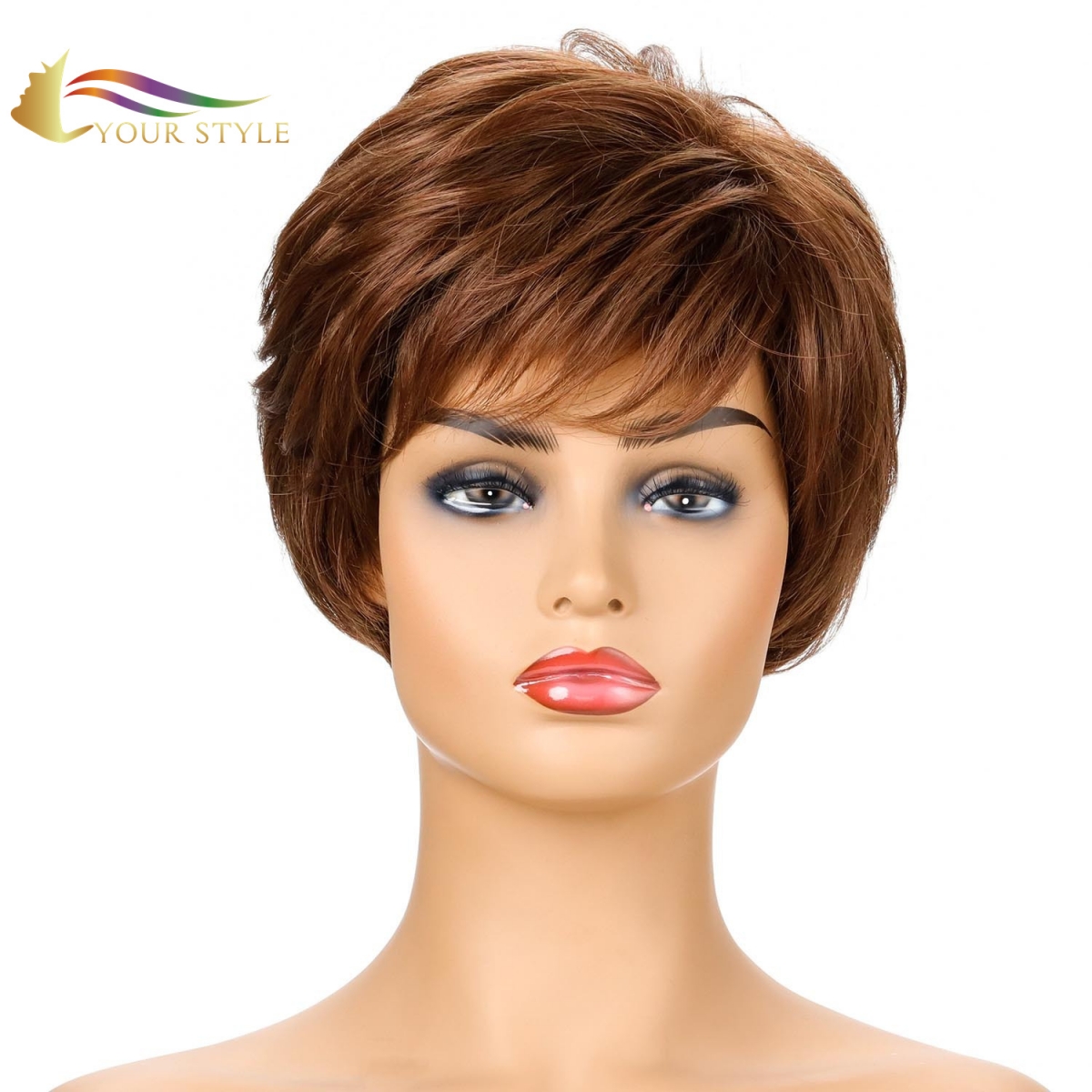 YOUR STYLE Wholesale Synthetic Hair Wig Suppliers China Short Pixie Wigs Ladies Hair Wig-YOUR STYLE, synthetic wigs synthetic hair extension