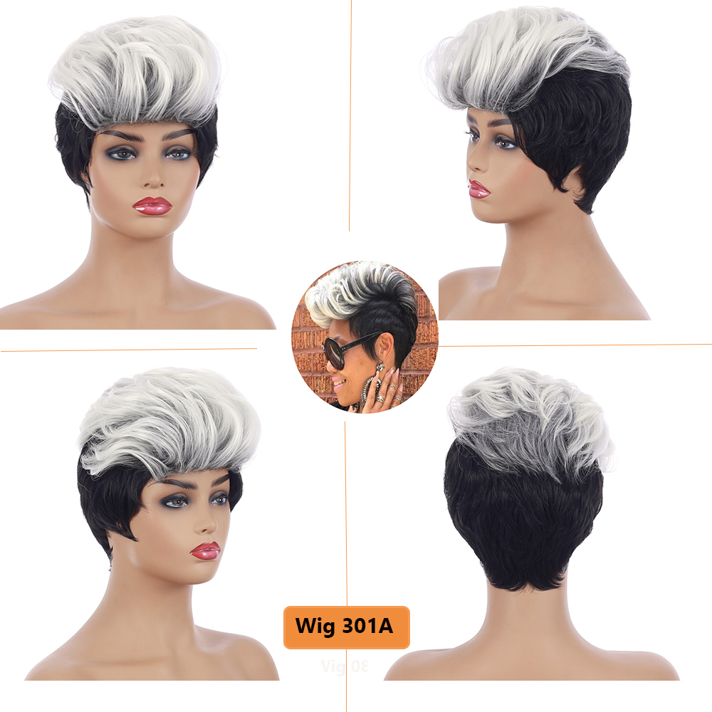 YOUR STYLE Hot Hair Wig Suppliers  Short Layered Haircut Synthetic Wig Supplier Reliable Pixie Cut Wig Amazon-YOUR STYLE, synthetic wigs synthetic hair extension