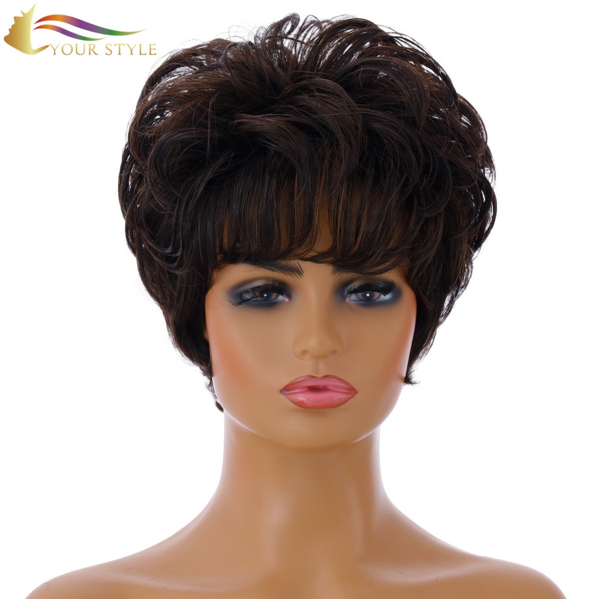 YOUR STYLE, Wig Factories in China Short Wigs for Black Women Short Haircuts With Volume Synthetic-YOUR STYLE, synthetic wigs synthetic hair extension