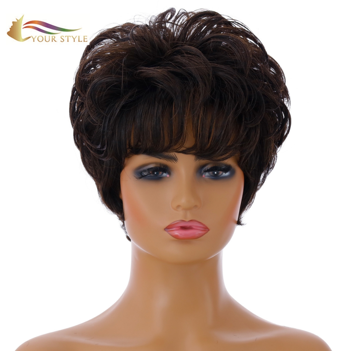 YOUR STYLE, Wig Factories in China Short Wigs for Black Women Short Haircuts With Volume Synthetic-YOUR STYLE, synthetic wigs synthetic hair extension