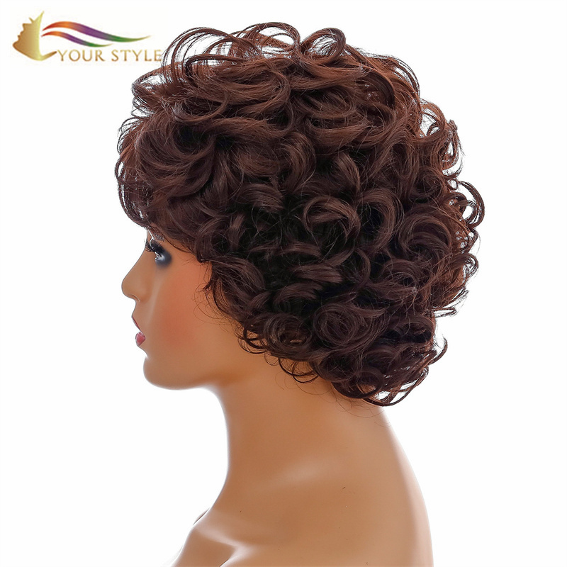 YUOR STYLE , Wig Wholesalers muChina Short Pixie Wig Hairstyles Short Wig Auburn-YAKO STYLE, synthetic wigs synthetic hair extension.