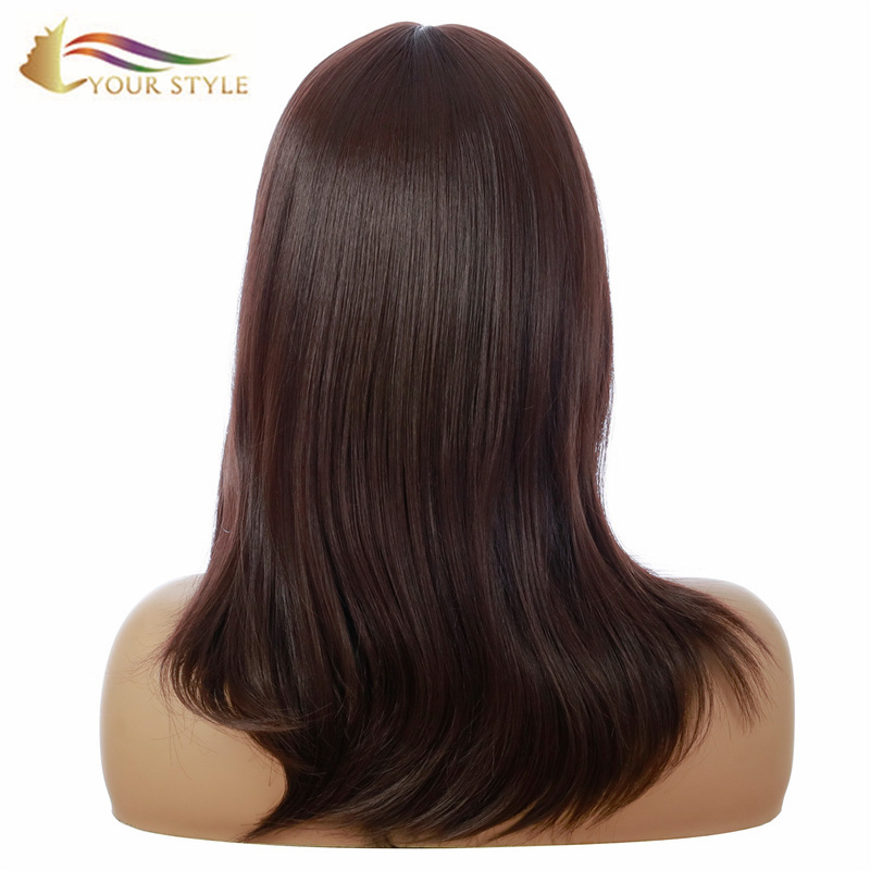 YOUR STYLE , High Quality Synthetic Wig Suppliers Long Straight Wig With Bangs-YOUR STYLE, synthetic wigs synthetic hair extension