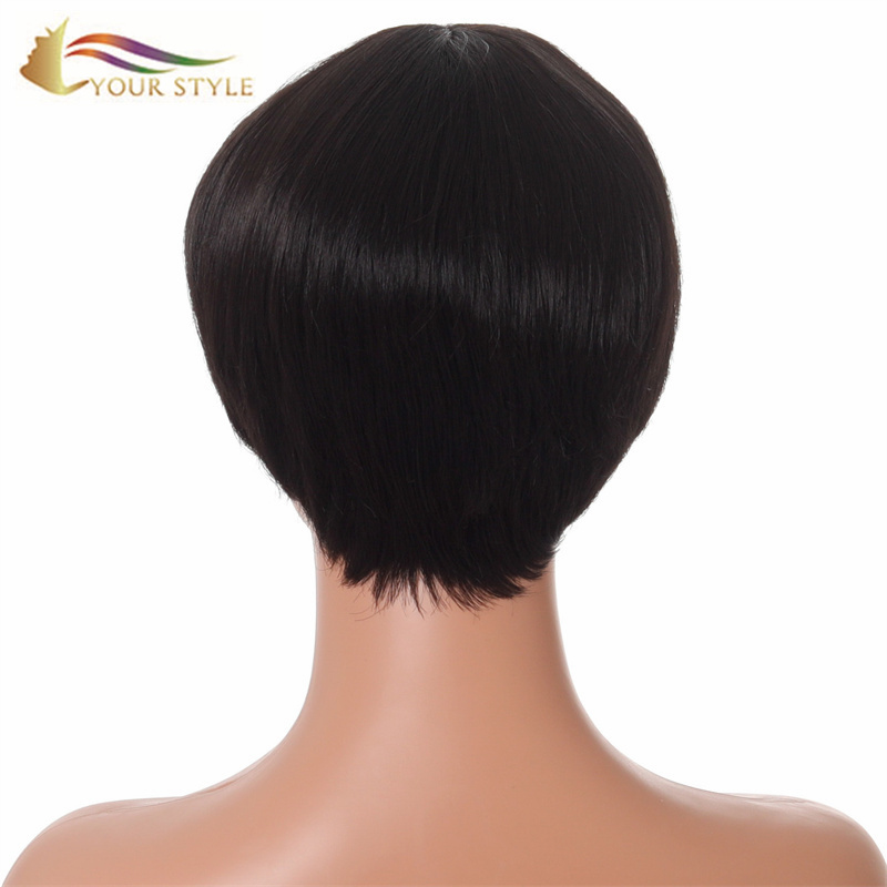 YOUR STYLE , Wholesale Synthetic Wig Vendors Short Wigs for Black Women Short Pixie Afro Wig-YOUR STYLE, synthetic wigs synthetic hair extension