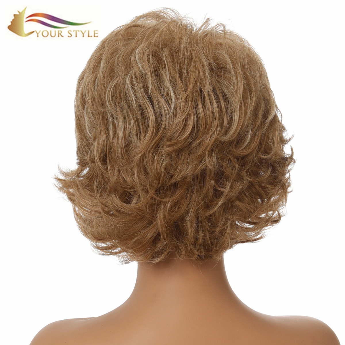 IYONG STYLE , Maikling Bob Wig Body Wave Para sa Puting Babae Dami BOB Wig Ginger Blonde Female Wig Para sa Maikling Buhok-IYONG ESTYO, synthetic wigs synthetic hair extension