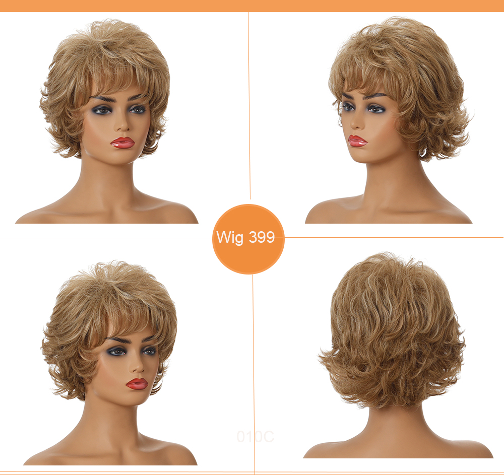 IYONG STYLE , Maikling Bob Wig Body Wave Para sa Puting Babae Dami BOB Wig Ginger Blonde Female Wig Para sa Maikling Buhok-IYONG ESTYO, synthetic wigs synthetic hair extension