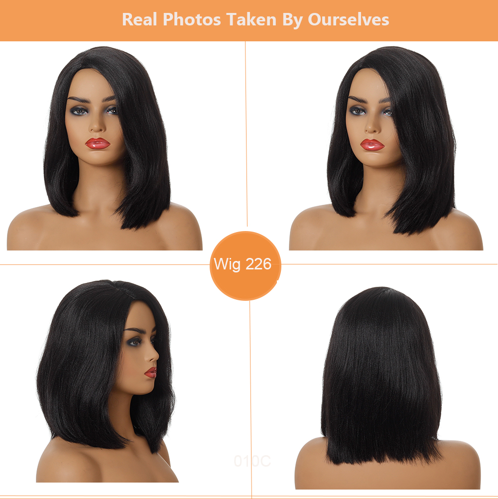 MOKHOA OA HAO , Wig Wholesalers in China Straight Wig Medium Length For Afro Black Women Ladies White Women Black-StyLE HAO, synthetic wigs synthetic hair extension