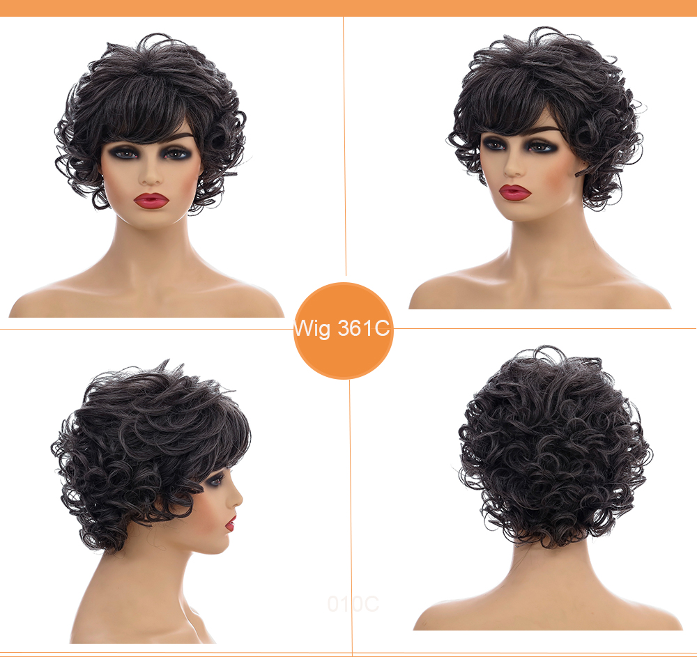 YOUR STYLE ,High Quality Synthetic Wig Suppliers Short Bob Wig With Bangs Short Wig Afro-YOUR STYLE, synthetic wigs synthetic hair extension