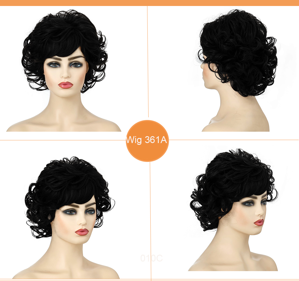 YOUR STYLE ,High Quality Synthetic Wig Suppliers Short Bob Wig With Bangs Short Wig Afro-YOUR STYLE, synthetic wigs synthetic hair extension