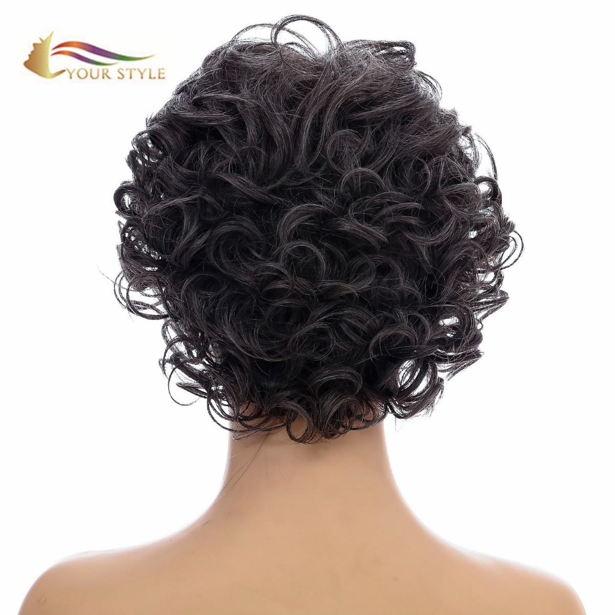 YOUR STYLE ,High Quality Synthetic Wig Suppliers Short Bob Wig With Bangs Short Wig Afro-YOUR STYLE, synthetic wigs synthetic hair extension