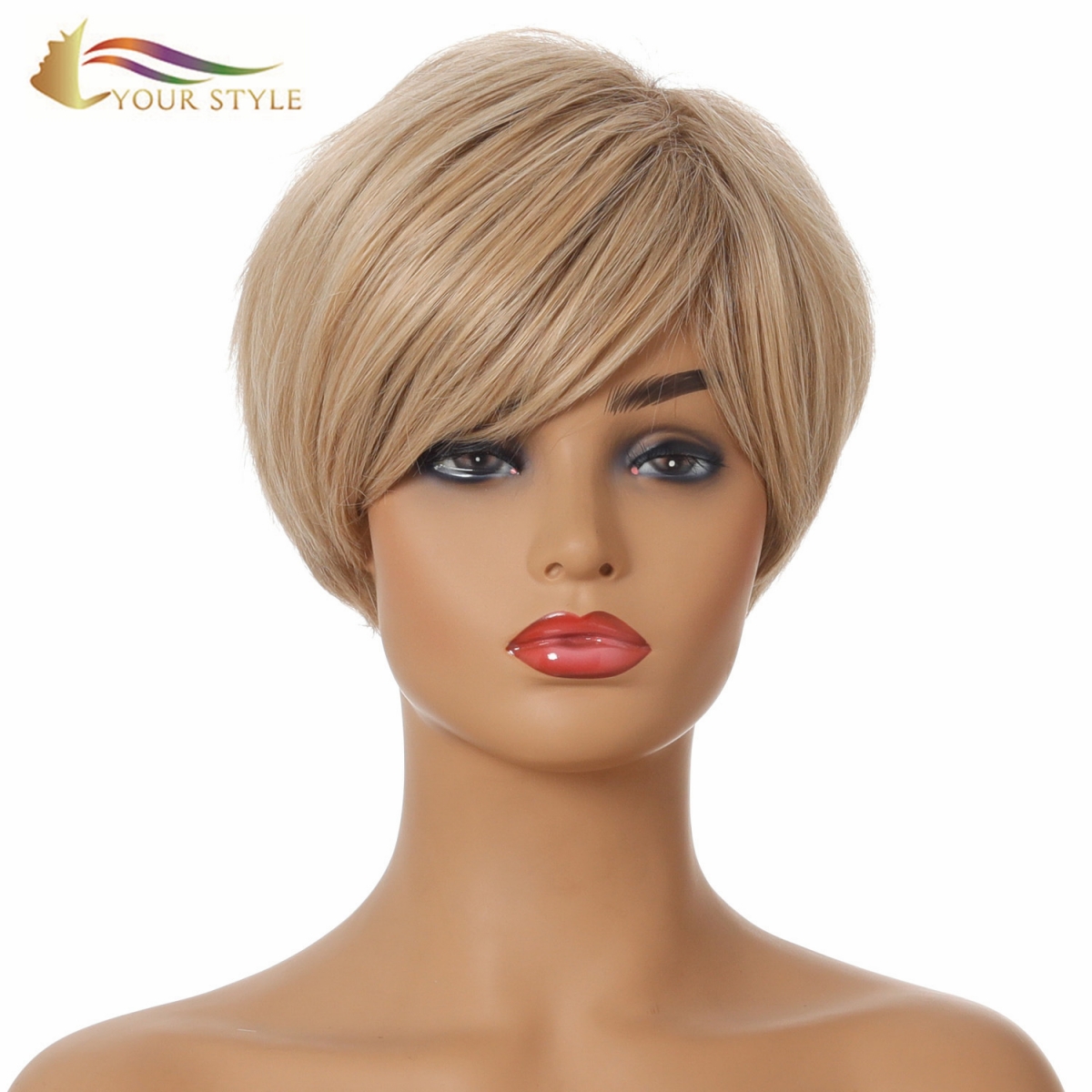 YOUR STYLE , Wig Dealer Hair Vendor Short Wigs For Women Short Haircuts Hairstyle  Bob Wig With Side Part-YOUR STYLE, synthetic wigs synthetic hair extension