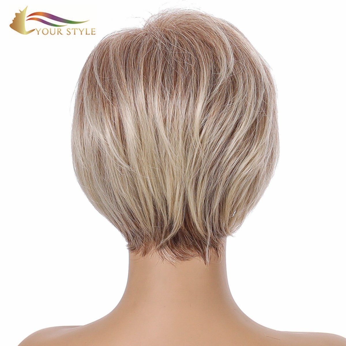 YOUR STYLE , Wholesales Short Wigs For Women Best Short Pixie Hairstyles Short Haircut With a Fringe-YOUR STYLE, synthetic wigs synthetic hair extension