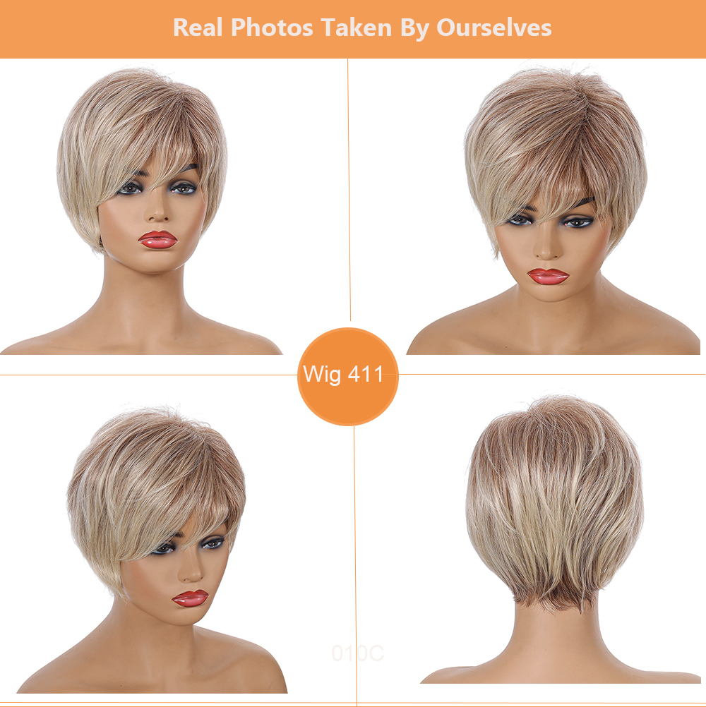 YOUR STYLE , Wholesales Short Wigs For Women Best Short Pixie Hairstyles Short Haircut With a Fringe-YOUR STYLE, synthetic wigs synthetic hair extension