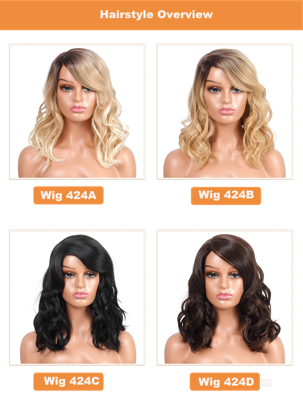 YOUR STYLE ,  Wholesale Synthetic Long Body Wave Wig Long Wigs For Black Women Long Wigs  Women Party Girl Wig Halloween Wigs Blonde Brown-YOUR STYLE, synthetic wigs synthetic hair extension