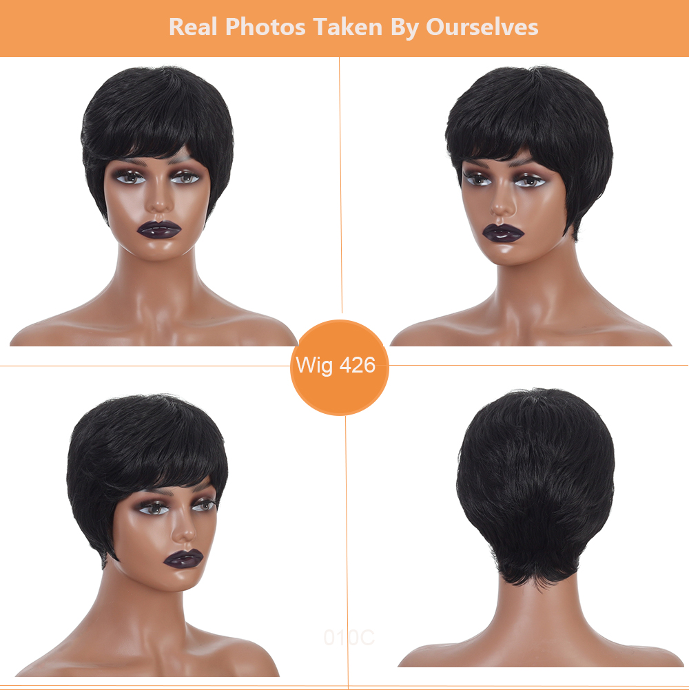 YOUR STYLE , Hair Suppliers in China Synthetic Short Wigs For Black Women African American Short Pixie Afro Wig Black Hair Short Hairstyle-YOUR STYLE, synthetic wigs synthetic hair extension