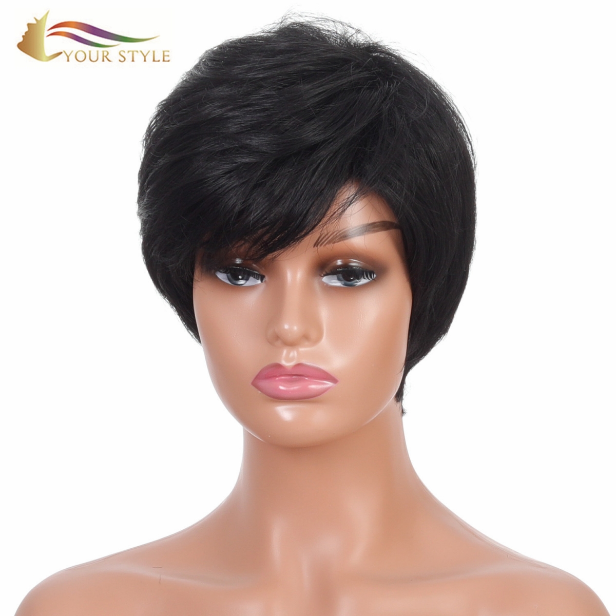 YOUR STYLE , Best Synthetic Wig Vendors Short Wigs for Black Women Short Pixie Style Wigs Best Haircut in Short Hair-YOUR STYLE, synthetic wigs synthetic hair extension