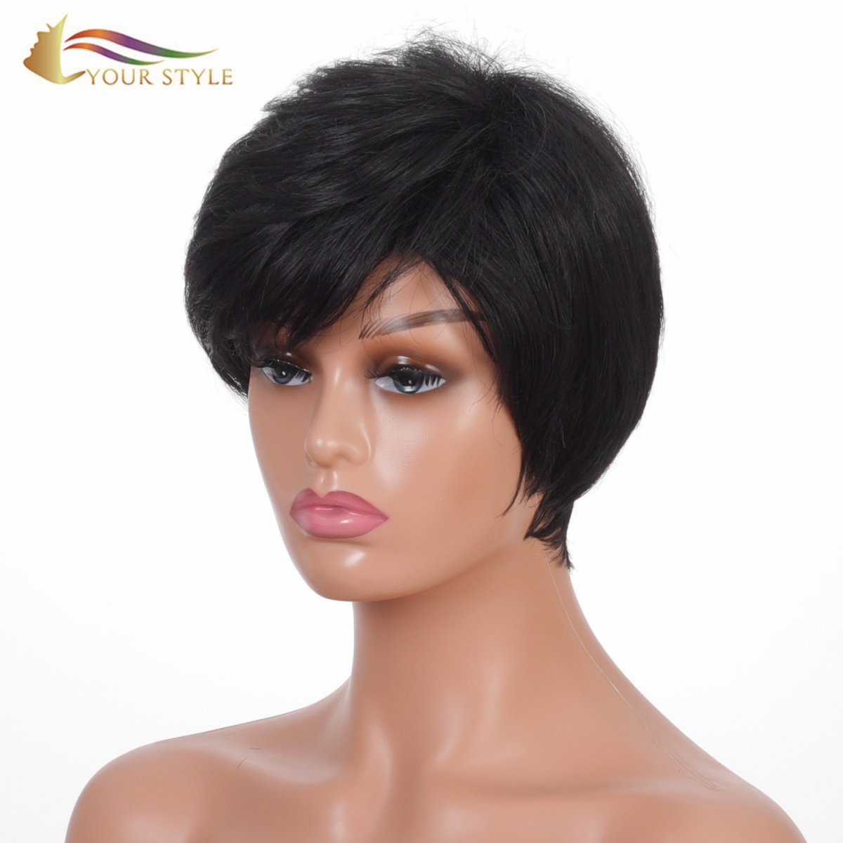 YOUR STYLE , Best Synthetic Wig Vendors Short Wigs for Black Women Short Pixie Style Wigs Best Haircut in Short Hair-YOUR STYLE, synthetic wigs synthetic hair extension