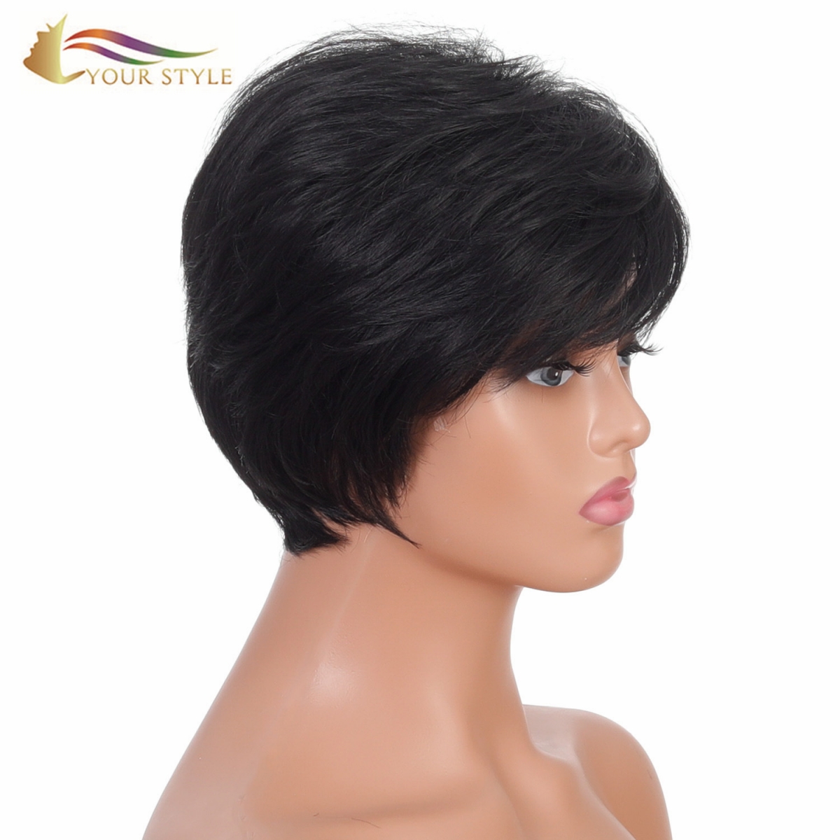 YOUR STYLE , Best Synthetic Wig Vendors Short Wigs for Black Women Short Pixie Style Wigs Best Haircut in Short Hair-YOUR STYLE, synthetic wigs synthetic hair extension