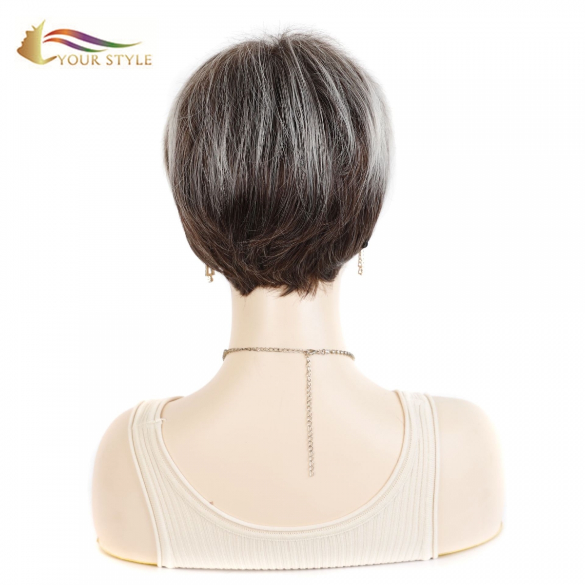 YOUR STYLE , Wholesale Synthetic Short Wigs For Women Short Haircuts Hairstyle Pixie Wig-YOUR STYLE, synthetic wigs synthetic hair extension