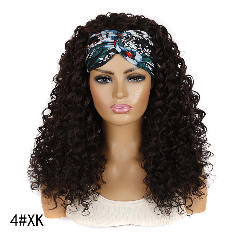 YOUR STYLE, Wholesale Synthetic Curly Headband Wig Loose Deep Wave Wig Black Blonde Light Brown Black Afro Wig Black Woman-YOUR STYLE, synthetic wigs synthetic hair extension