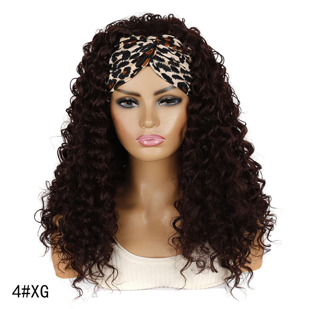 YOUR STYLE, Wholesale Synthetic Curly Headband Wig Loose Deep Wave Wig Black Blonde Light Brown Black Afro Wig Black Woman-YOUR STYLE, synthetic wigs synthetic hair extension