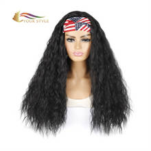 YOUR STYLE , Synthetic Headband Wig Corn Whisker Long Wig Natural Curly Hair Afro Wig-YOUR STYLE, synthetic wigs synthetic hair extension