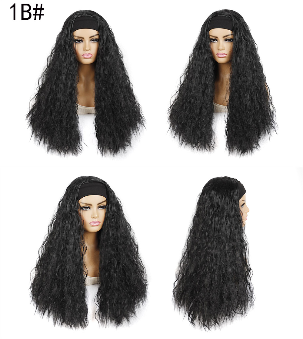 YOUR STYLE , Synthetic Headband Wig Corn Whisker Long Wig Natural Curly Hair Afro Wig-YOUR STYLE, synthetic wigs synthetic hair extension