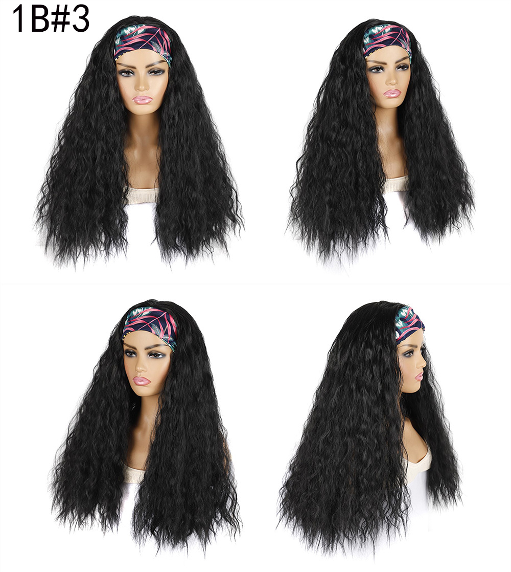 YOUR STYLE , Synthetic Headband Wig Corn Whisker Long Wig Natural Curly Hair Afro Wig-YOUR STYLE, synthetic wigs synthetic hair extension