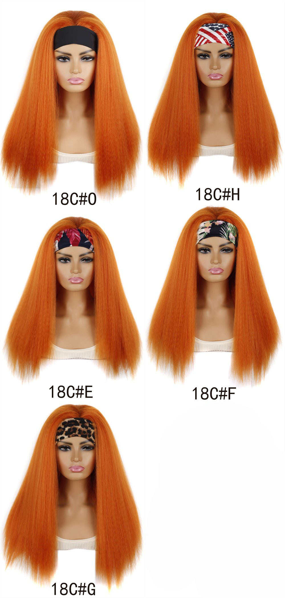 YOUR STYLE , Synthetic Yaki Straight Headband Wig For Black Women Kinky Straight Wig-YOUR STYLE, synthetic wigs synthetic hair extension