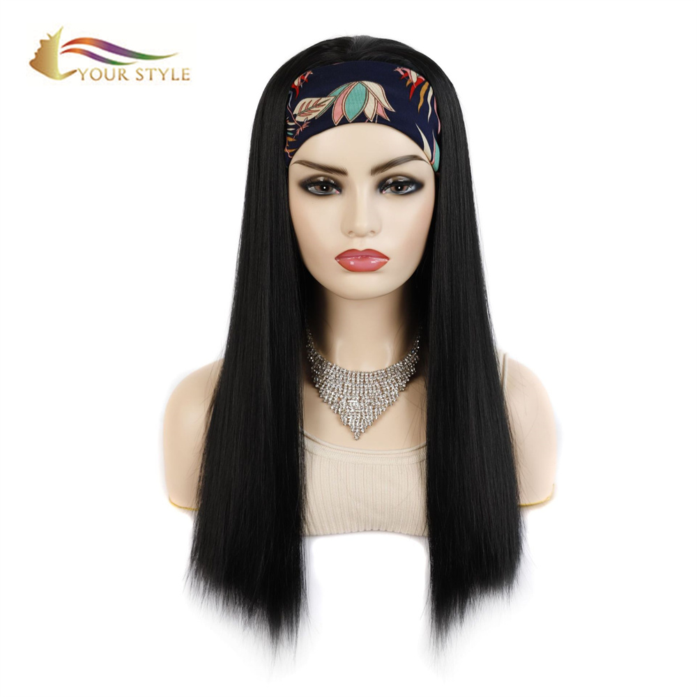 YOUR STYLE, Wig Wholesale Synthetic Hair Wigs Long Straight Headband Wigs-YOUR STYLE, synthetic wigs synthetic hair extension