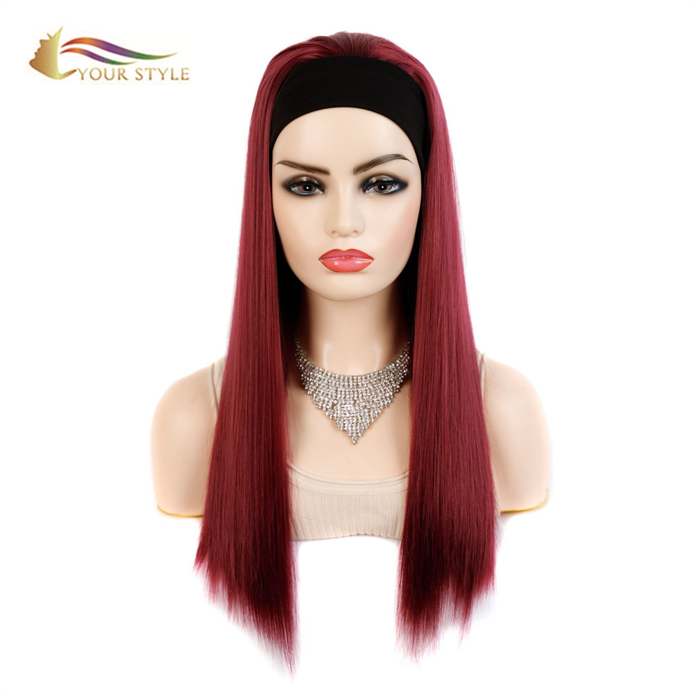 YOUR STYLE, Wig Wholesale Synthetic Hair Wigs Long Straight Headband Wigs-YOUR STYLE, synthetic wigs synthetic hair extension