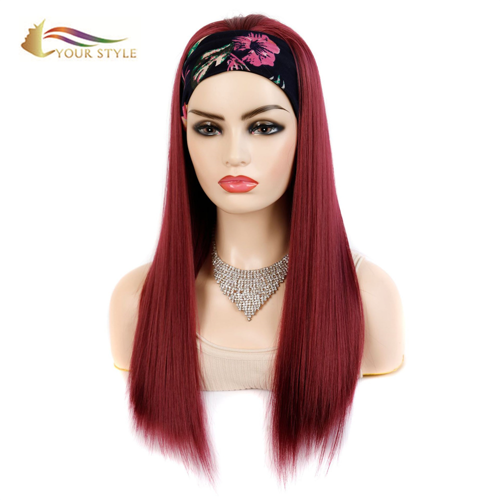 YOUR STYLE, Wig Wholesale Synthetic Hair Wigs Long Straight Headband Wigs-YOUR STYLE, synthetic wigs synthetic hair extension