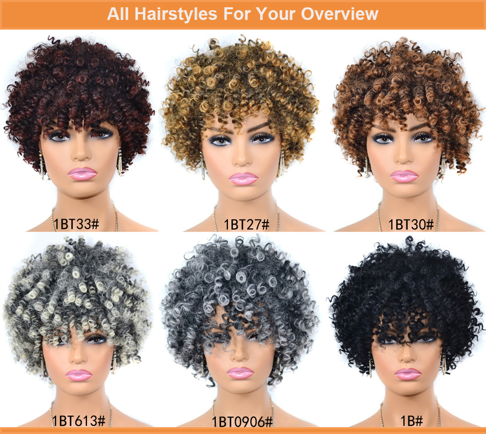 YOUR STYLE , Wig Exporters Short Afro Wigs For Black Women-YOUR STYLE, synthetic wigs synthetic hair extension