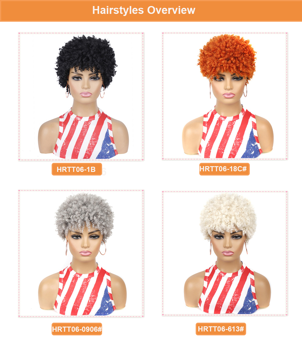 KO KAU ANO , Synthetic Short Kinky Curly Wig Black Women Short Pixie Afro Wig Wahine Haircuts Hair Cut Afro Wig-KOU ANO, synthetic wigs synthetic hair extension