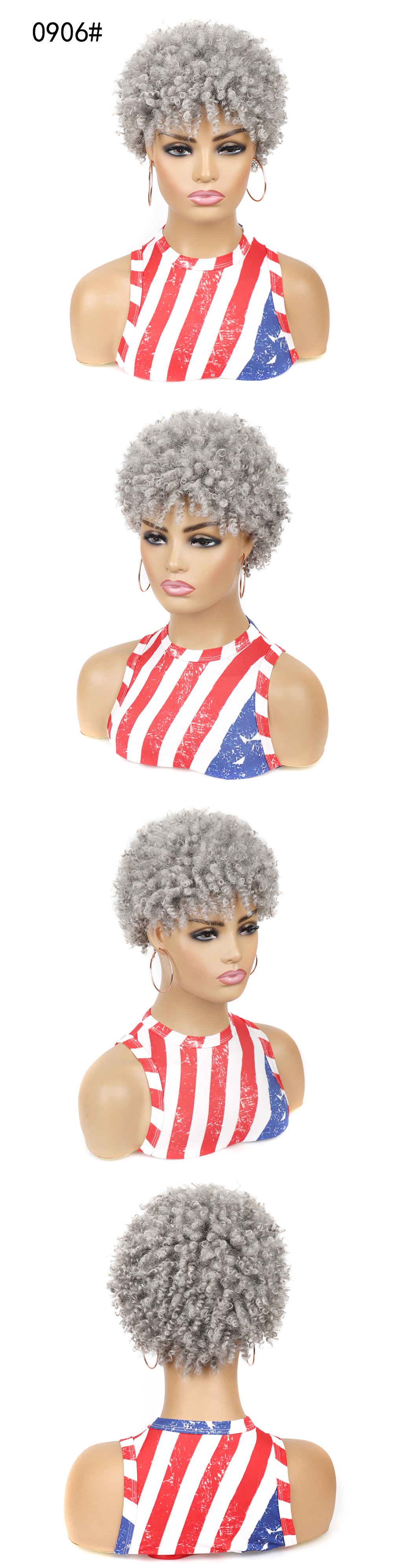 KO KAU ANO , Synthetic Short Kinky Curly Wig Black Women Short Pixie Afro Wig Wahine Haircuts Hair Cut Afro Wig-KOU ANO, synthetic wigs synthetic hair extension