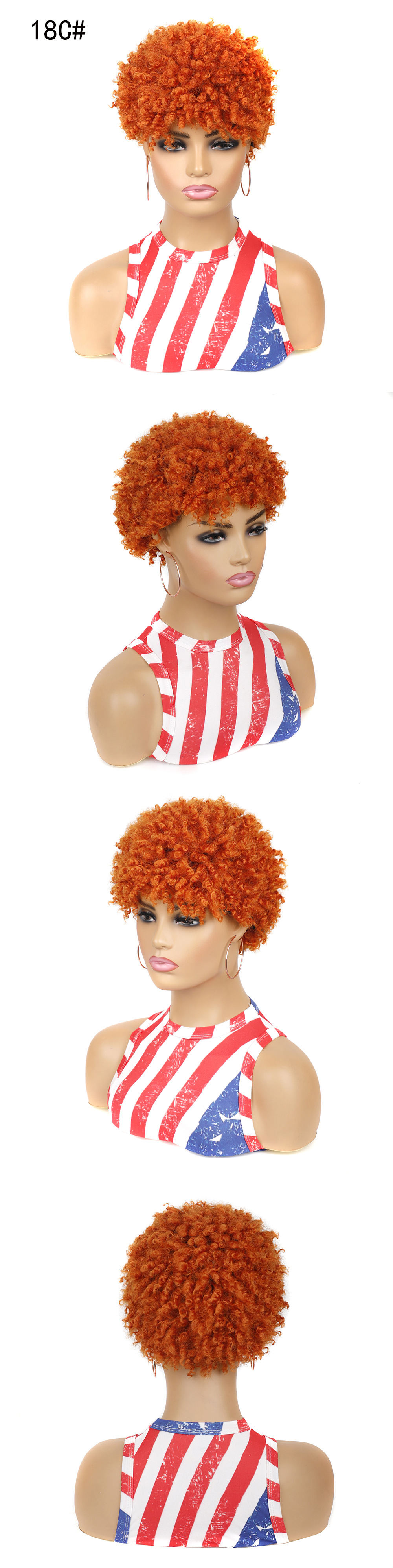 KO KAU ANO , Synthetic Short Kinky Curly Wig Black Women Short Pixie Afro Wig Wahine Haircuts Hair Cut Afro Wig-KOU ANO, synthetic wigs synthetic hair extension