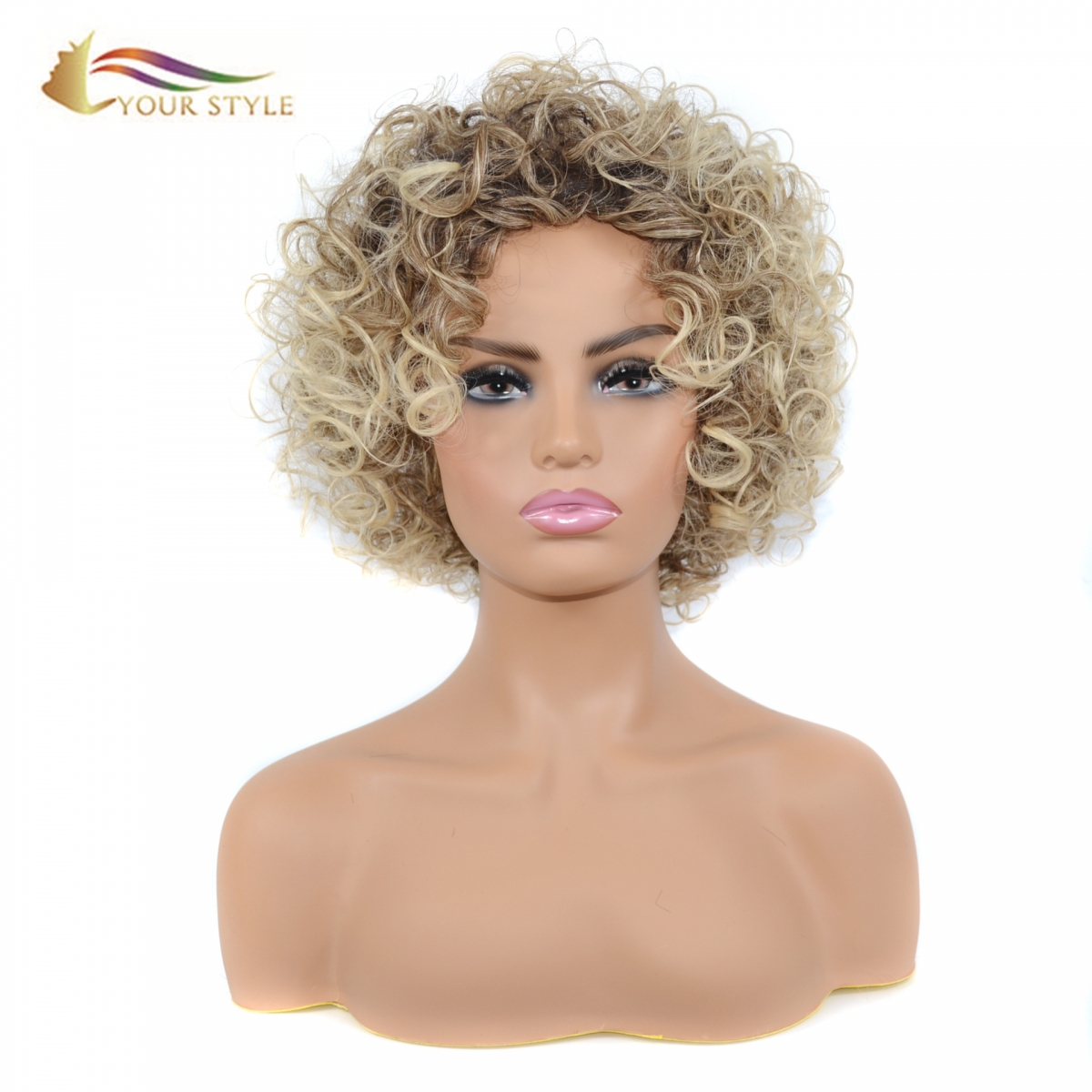 YOUR STYLE , Wig Wholesaler Afro Kinky Curly Wigs For Black Women-YOUR STYLE, synthetic wigs synthetic hair extension