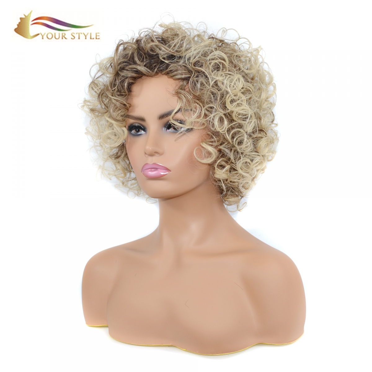 YOUR STYLE , Wig Wholesaler Afro Kinky Curly Wigs For Black Women-YOUR STYLE, synthetic wigs synthetic hair extension