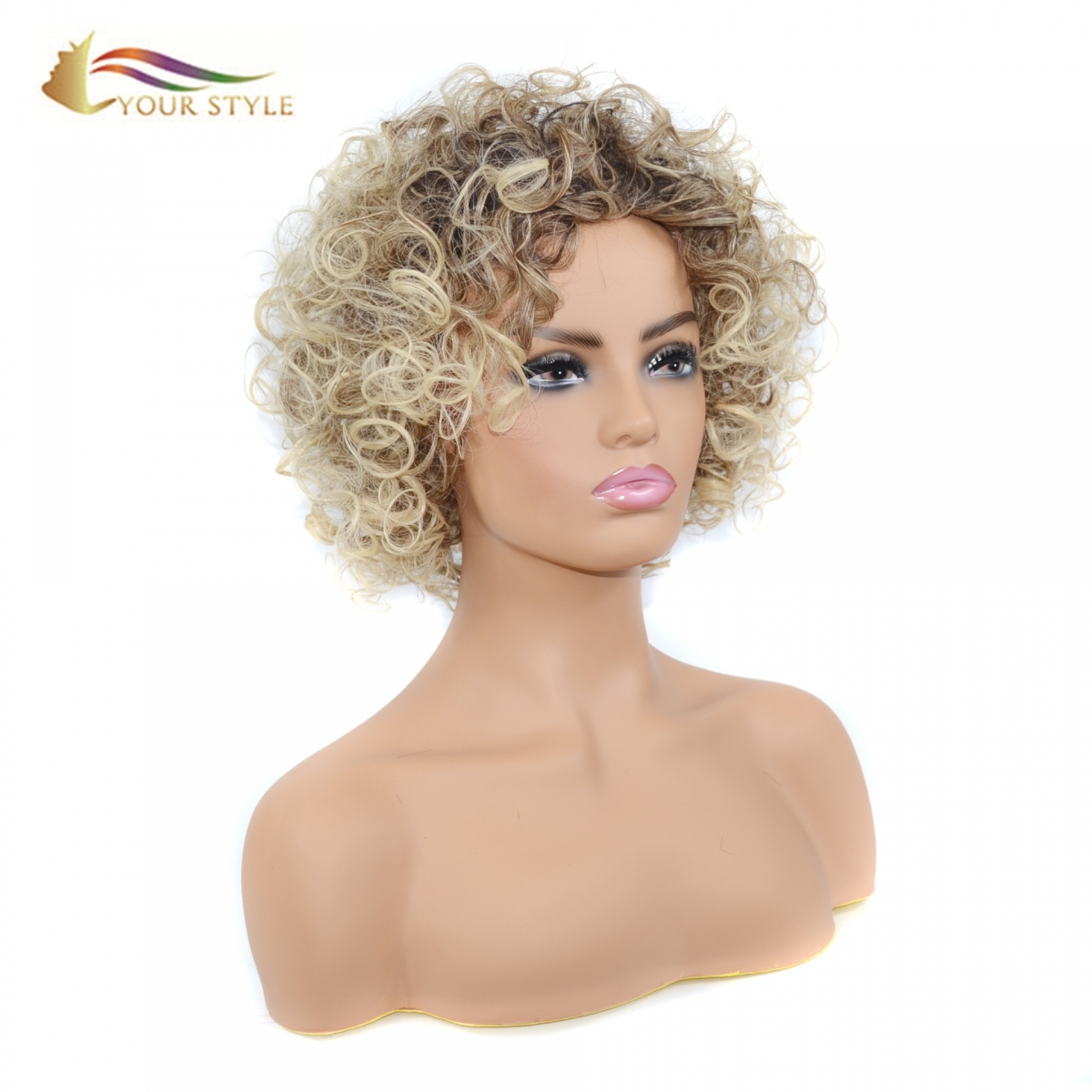 YOUR STYLE , Wig Wholesaler Afro Kinky Curly Wigs For Black Women-YOUR STYLE, synthetic wigs synthetic hair extension