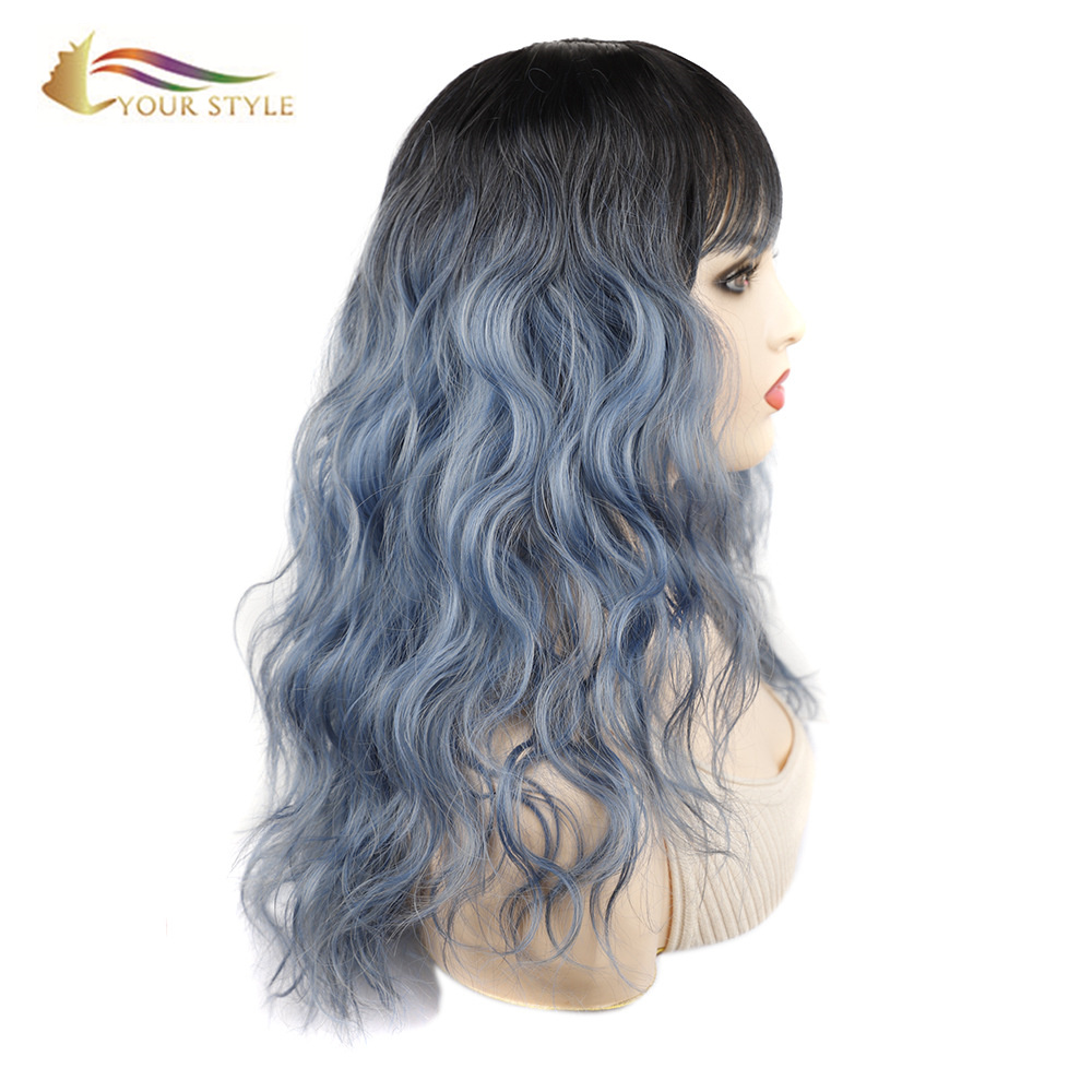 YOUR STYLE , Synthetic Long Wave Wigs  Long Wigs For Women Girls Cosplay Party Costume-YOUR STYLE, synthetic wigs synthetic hair extension