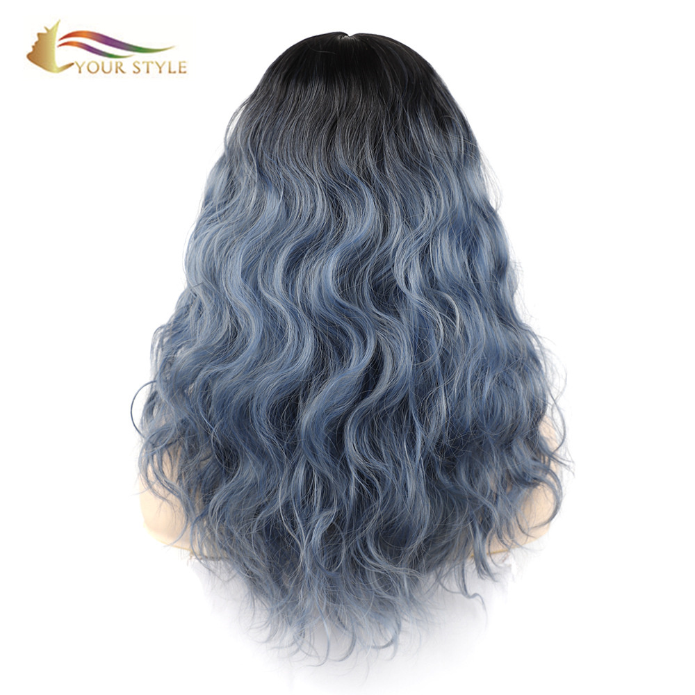 YOUR STYLE , Synthetic Long Wave Wigs  Long Wigs For Women Girls Cosplay Party Costume-YOUR STYLE, synthetic wigs synthetic hair extension