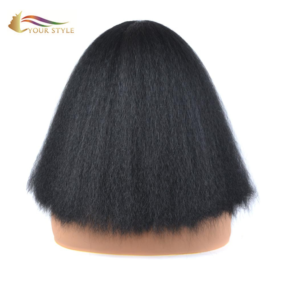 YOUR STYLE , Wig Distributor Synthetic Afro Kinky Curly Hair Wigs Natural Hair Afro Wig Black Woman White Black-YOUR STYLE, synthetic wigs synthetic hair extension