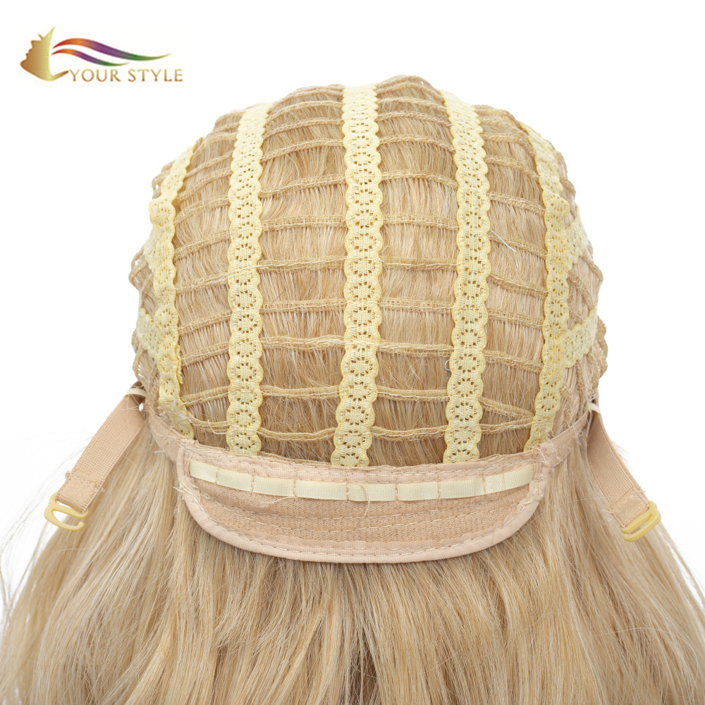 YOUR STYLE , Wig Wholesalers Long Wavy Wig Blonde For Women Party Cosplay Wig-YOUR STYLE, synthetic wigs synthetic hair extension