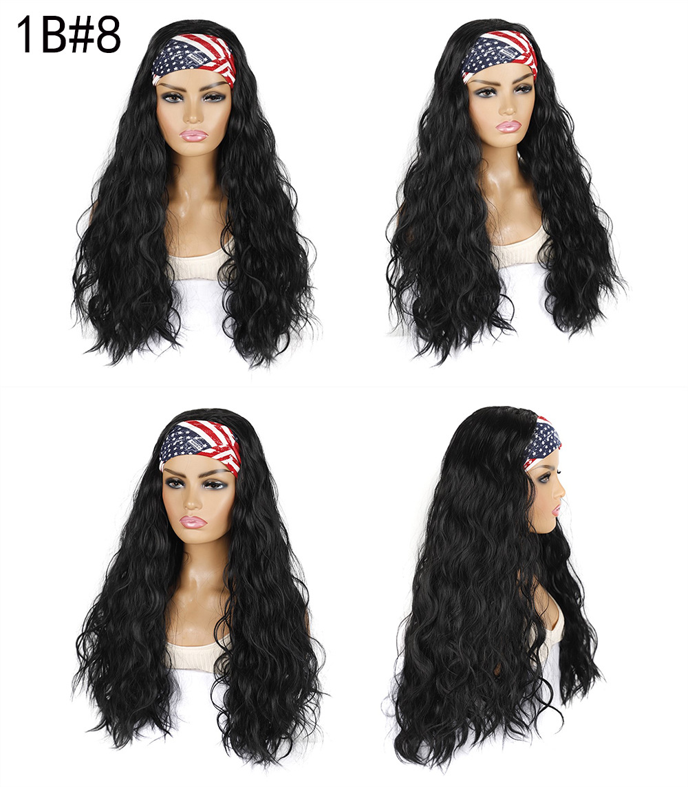 YOUR STYLE , Wig Wholesaler Synthetic Headband Wig  Long Loose Wave Wig Women-YOUR STYLE, synthetic wigs synthetic hair extension