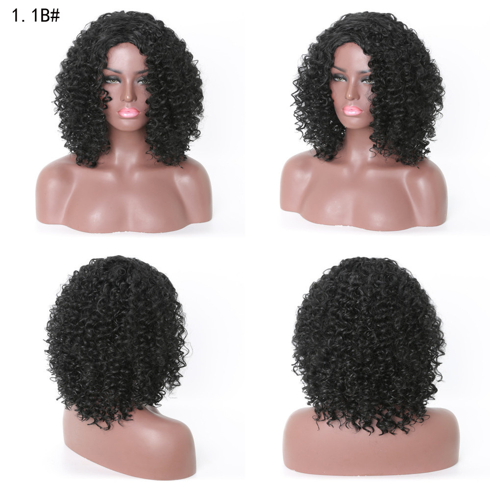 YOUR STYLE , Afro Wigs Synthetic Short Wigs Afro Kinky Curly Wigs For Black Women-YOUR STYLE, synthetic wigs synthetic hair extension