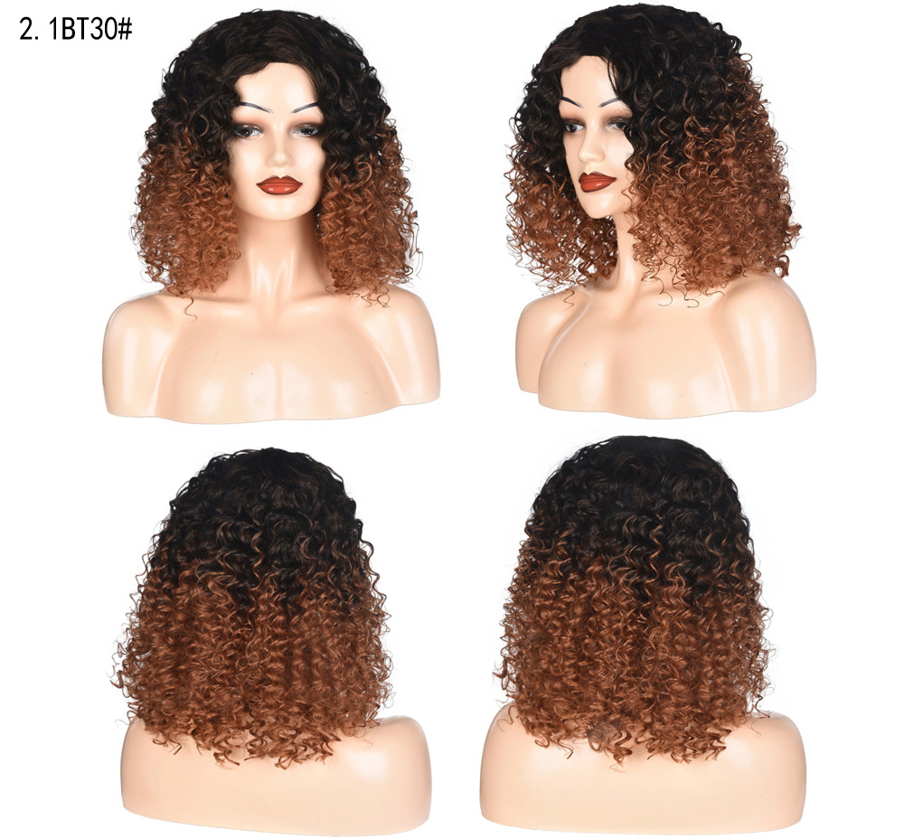 YOUR STYLE , Afro Wigs Synthetic Short Wigs Afro Kinky Curly Wigs For Black Women-YOUR STYLE, synthetic wigs synthetic hair extension