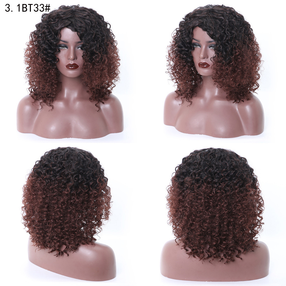 YOUR STYLE , Afro Wigs Synthetic Short Wigs Afro Kinky Curly Wigs For Black Women-YOUR STYLE, synthetic wigs synthetic hair extension