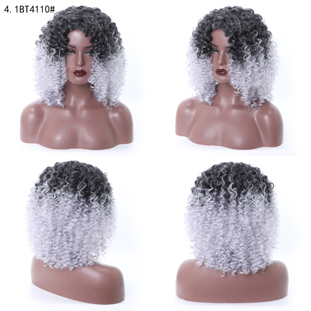 YOUR STYLE , Afro Wigs Synthetic Short Wigs Afro Kinky Curly Wigs For Black Women-YOUR STYLE, synthetic wigs synthetic hair extension