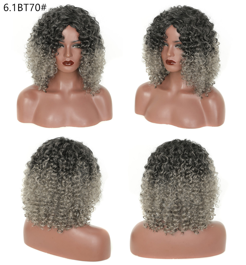 YOUR STYLE , Afro Wigs Synthetic Short Wigs Afro Kinky Curly Wigs For Black Women-YOUR STYLE, synthetic wigs synthetic hair extension