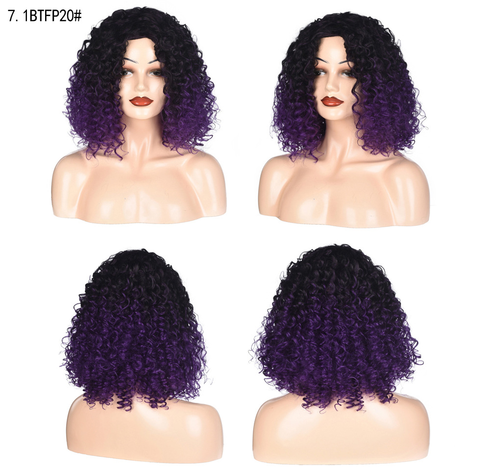 YOUR STYLE , Afro Wigs Synthetic Short Wigs Afro Kinky Curly Wigs For Black Women-YOUR STYLE, synthetic wigs synthetic hair extension