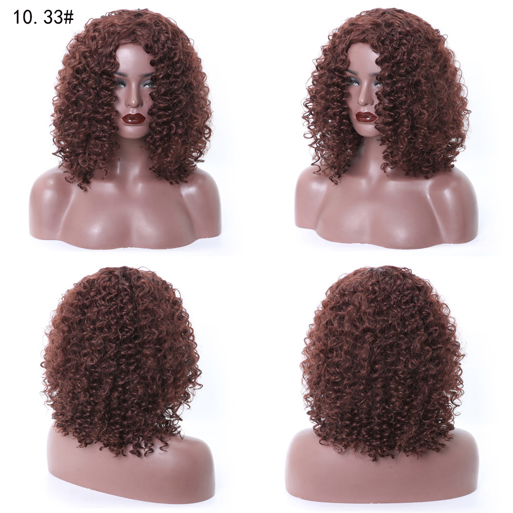 YOUR STYLE , Afro Wigs Synthetic Short Wigs Afro Kinky Curly Wigs For Black Women-YOUR STYLE, synthetic wigs synthetic hair extension